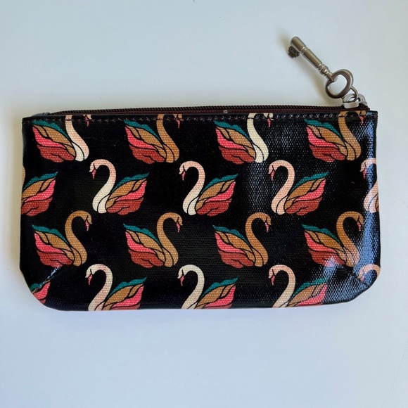 Fossil Swan Zippered Wallet - Picture 1 of 4